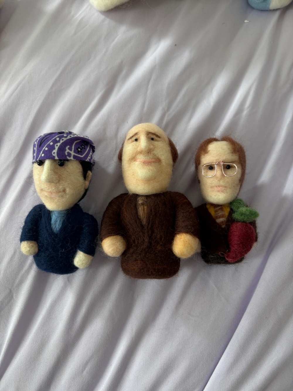 Needle Felted Office Trio